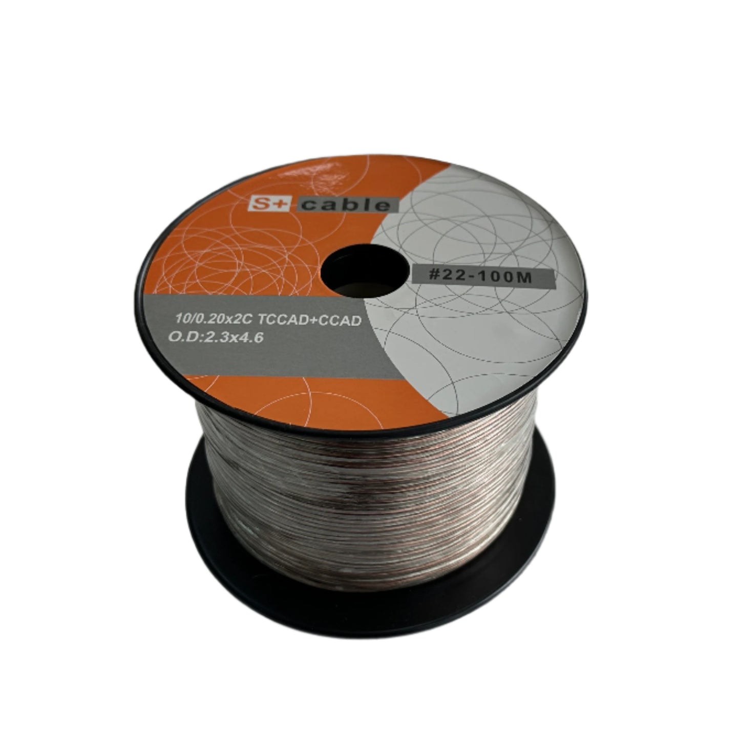 Bobina de cable para Parlante # 22 transparente 100 metros