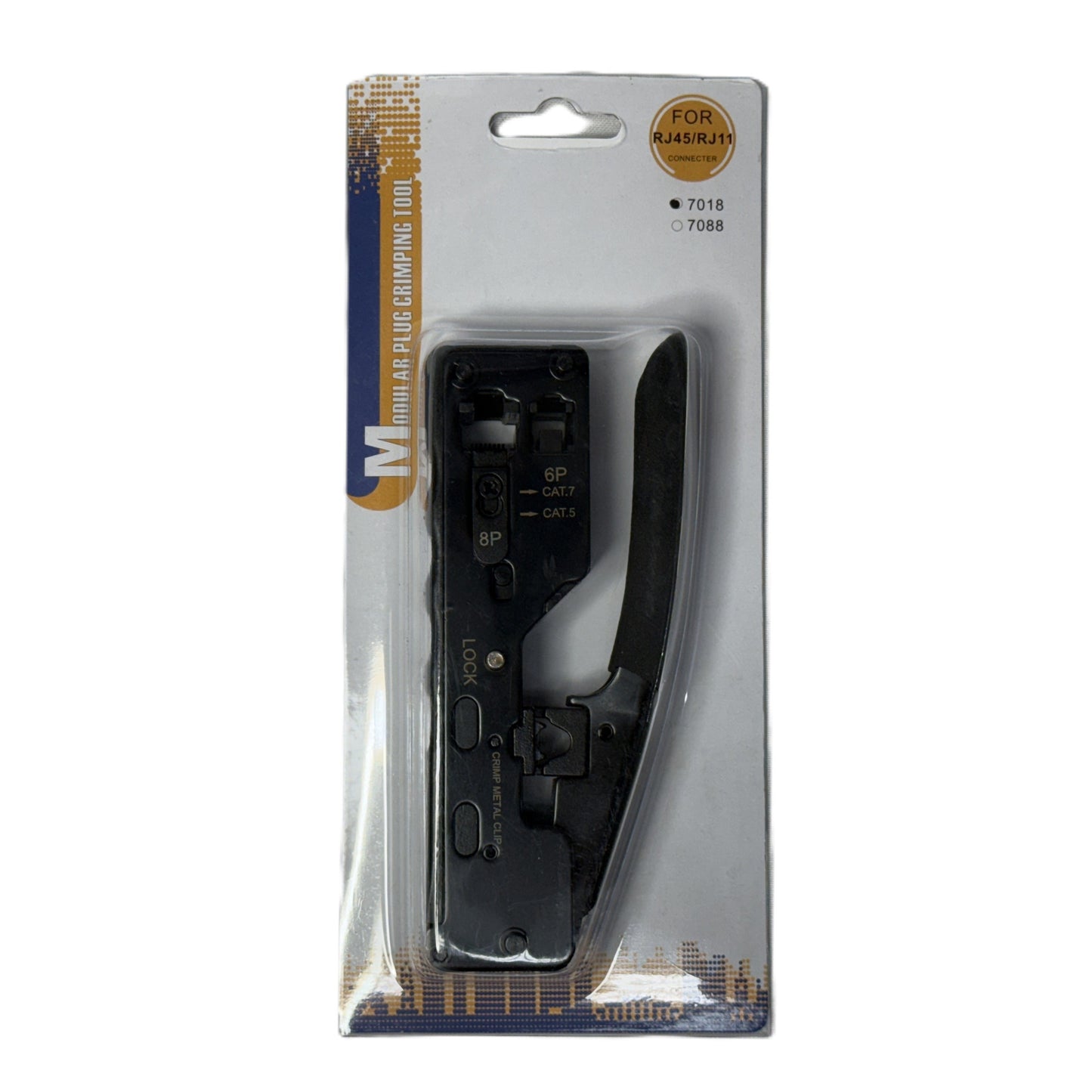 Ponchadora de Redes Categoria 7 Cat 7 para conectores Rj-45 RJ-12