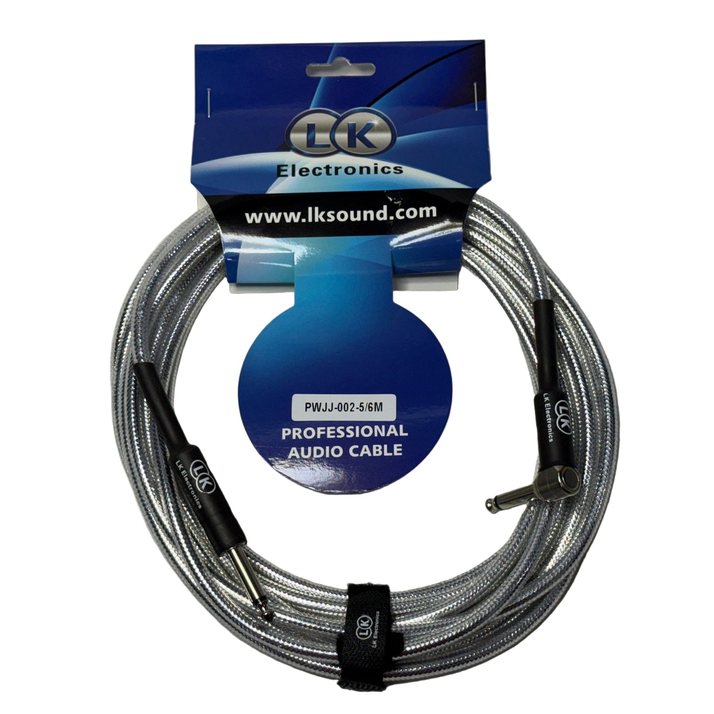 Cable de Audio conector 6.3 mm mono 1/4 de pulgada un extremo en L 6 metros