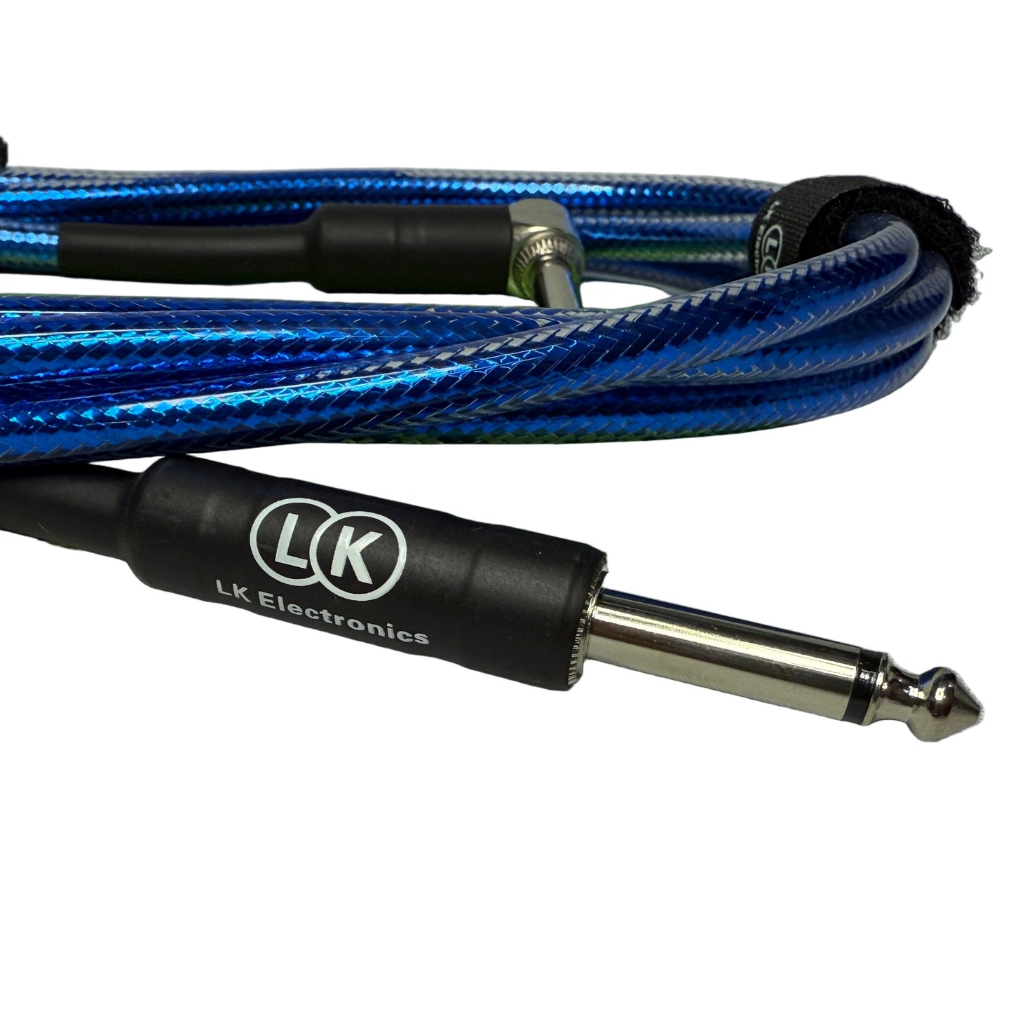 Cable de Audio conector 6.3 mm mono 1/4 de pulgada un extremo en L 3 metros