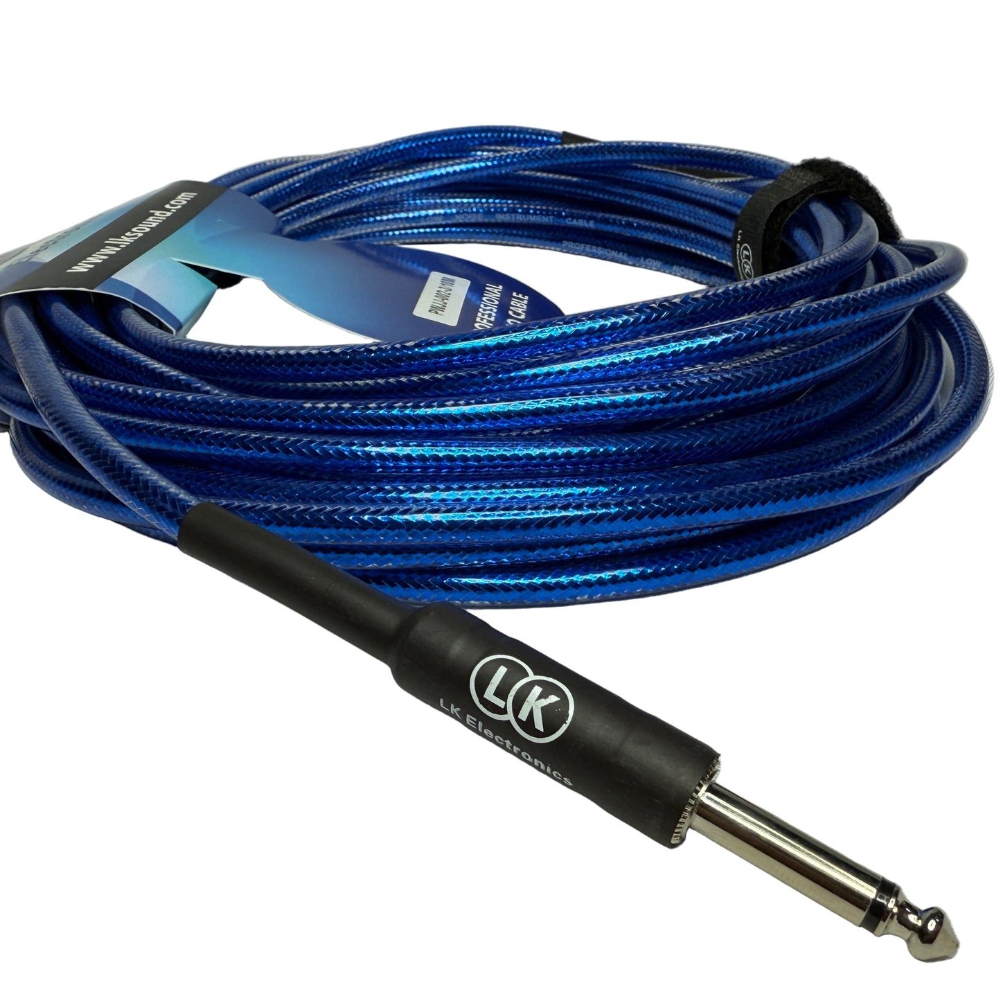 Cable de Audio conector 6.3 mm mono 1/4 de pulgada un extremo en L 10 metros