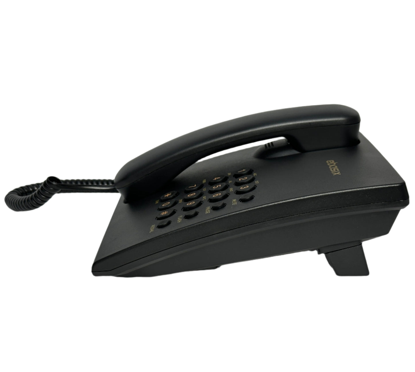 Telefono alambrico de escritorio o pared marca Ebasix color negro
