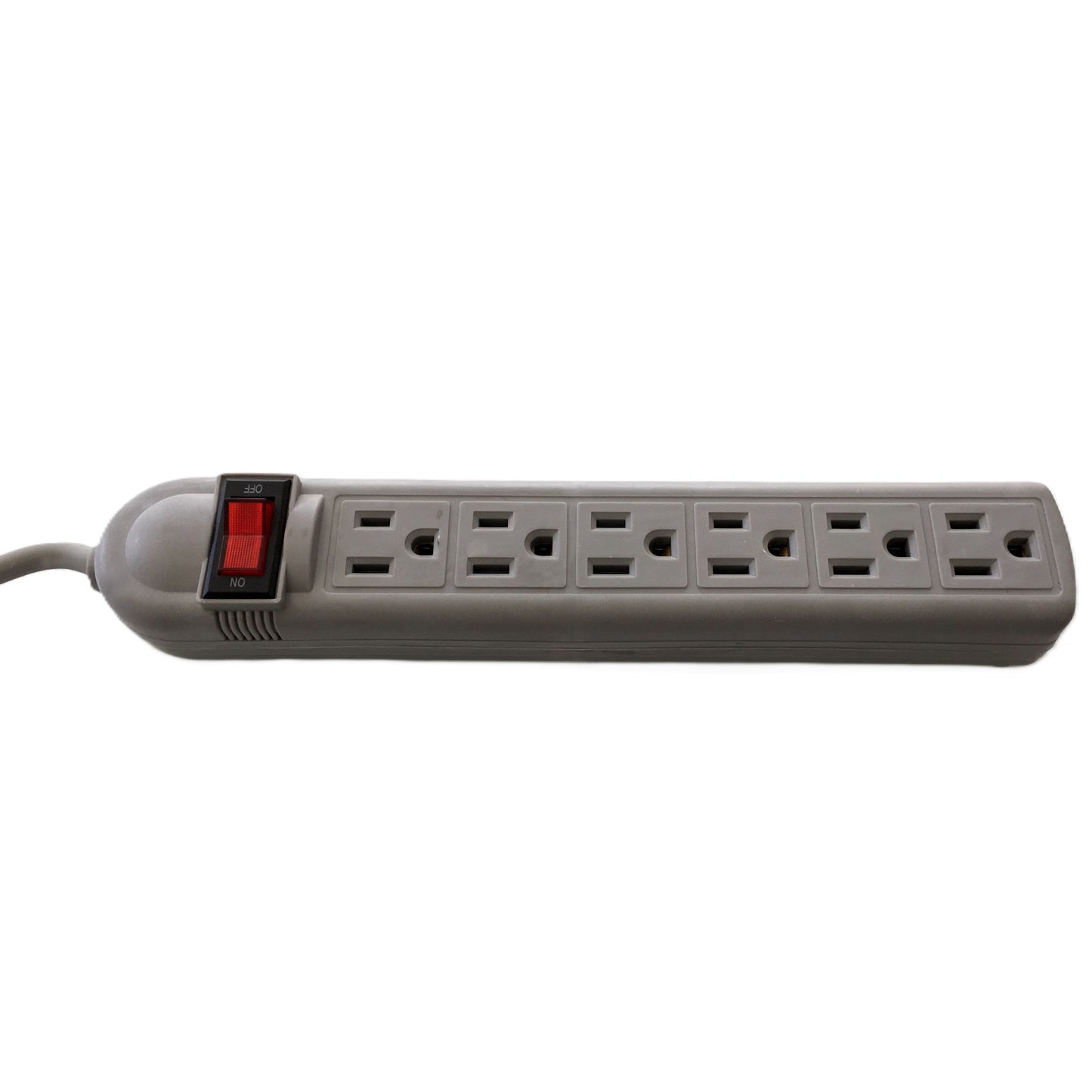 Regleta Electrica de 6 tomas con cable de 3 metros de longitud color gris