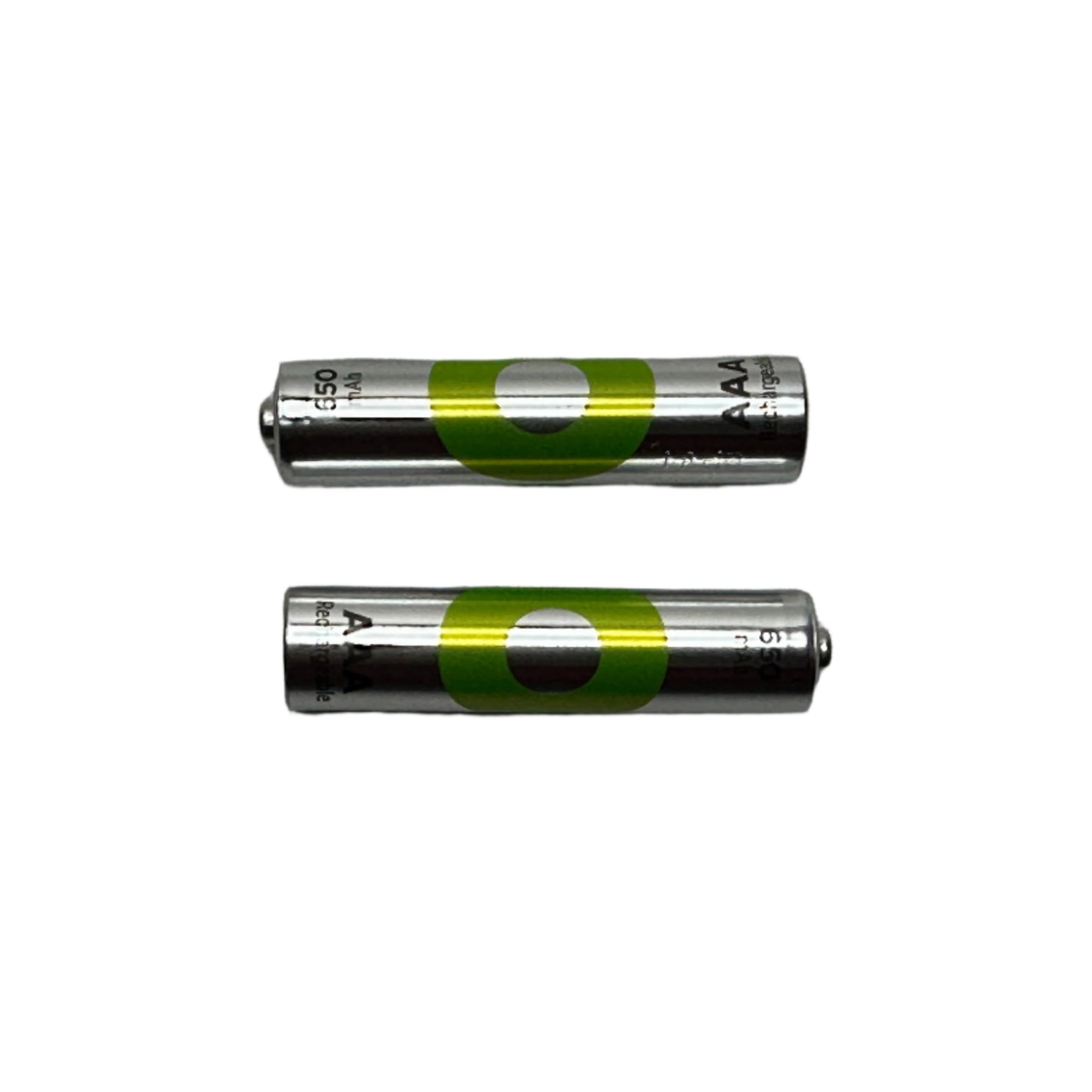 Pilas recargables tamaño AAA de 650 mAh marca GP