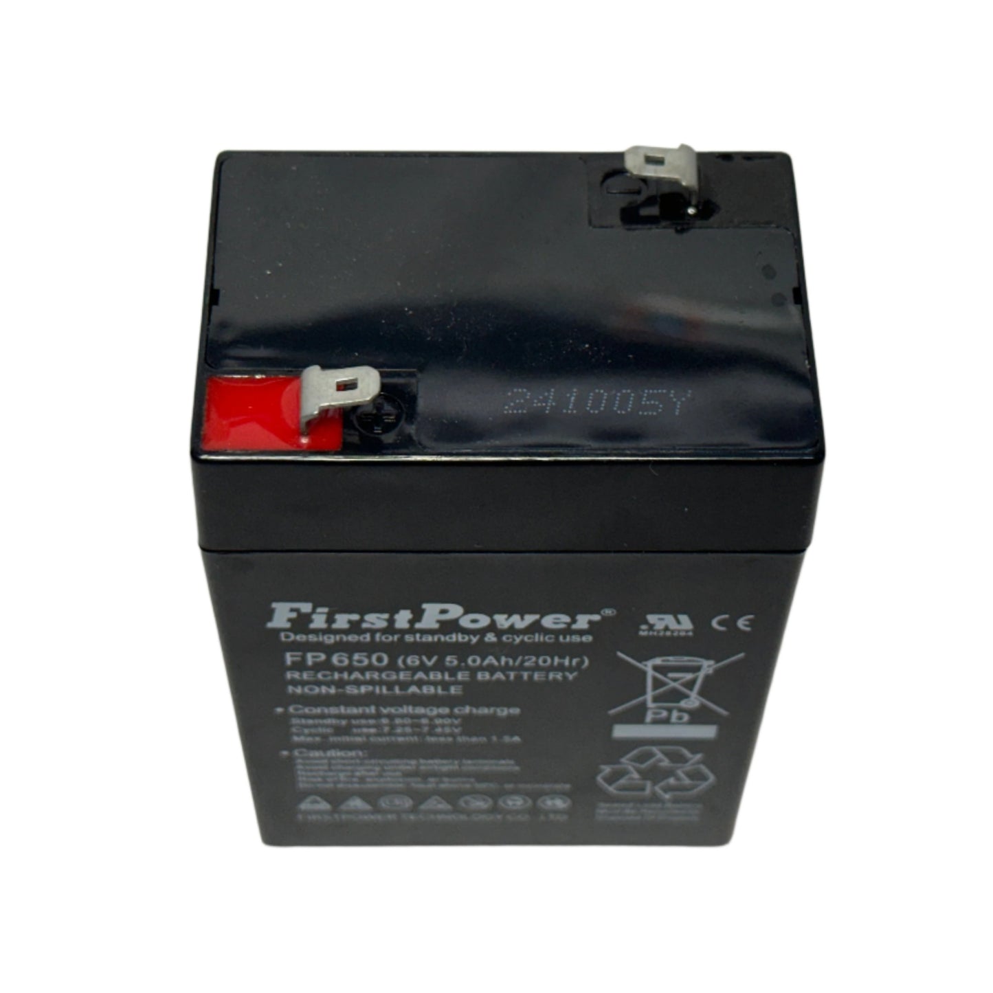 Bateria Seca Recargable 6 V 5.0 Ah sellada marca First Power