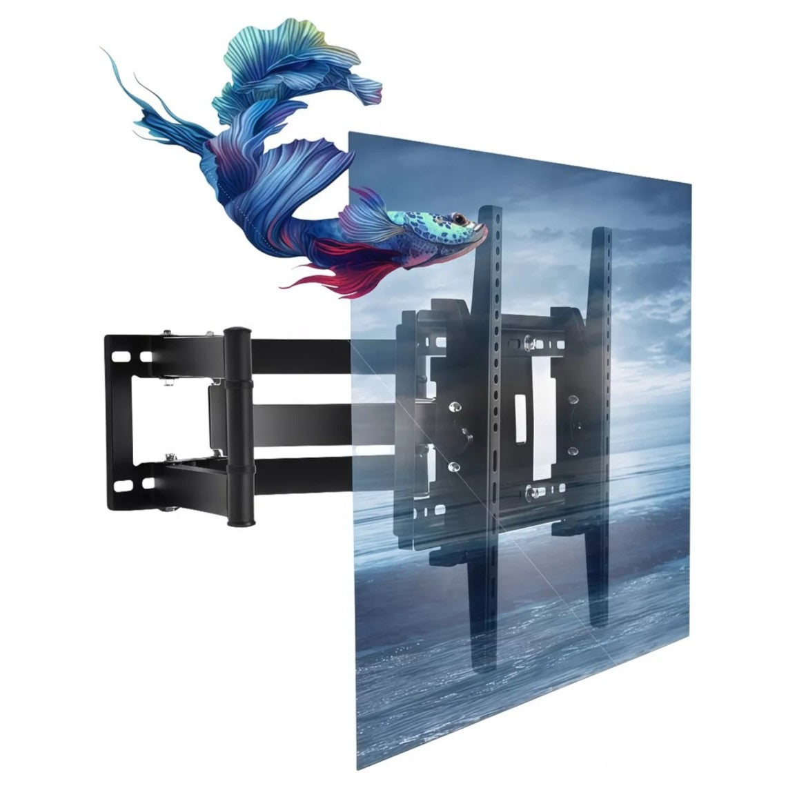 Soporte de TV de pared doble brazo articulado de 40 hasta 80 pulgadas