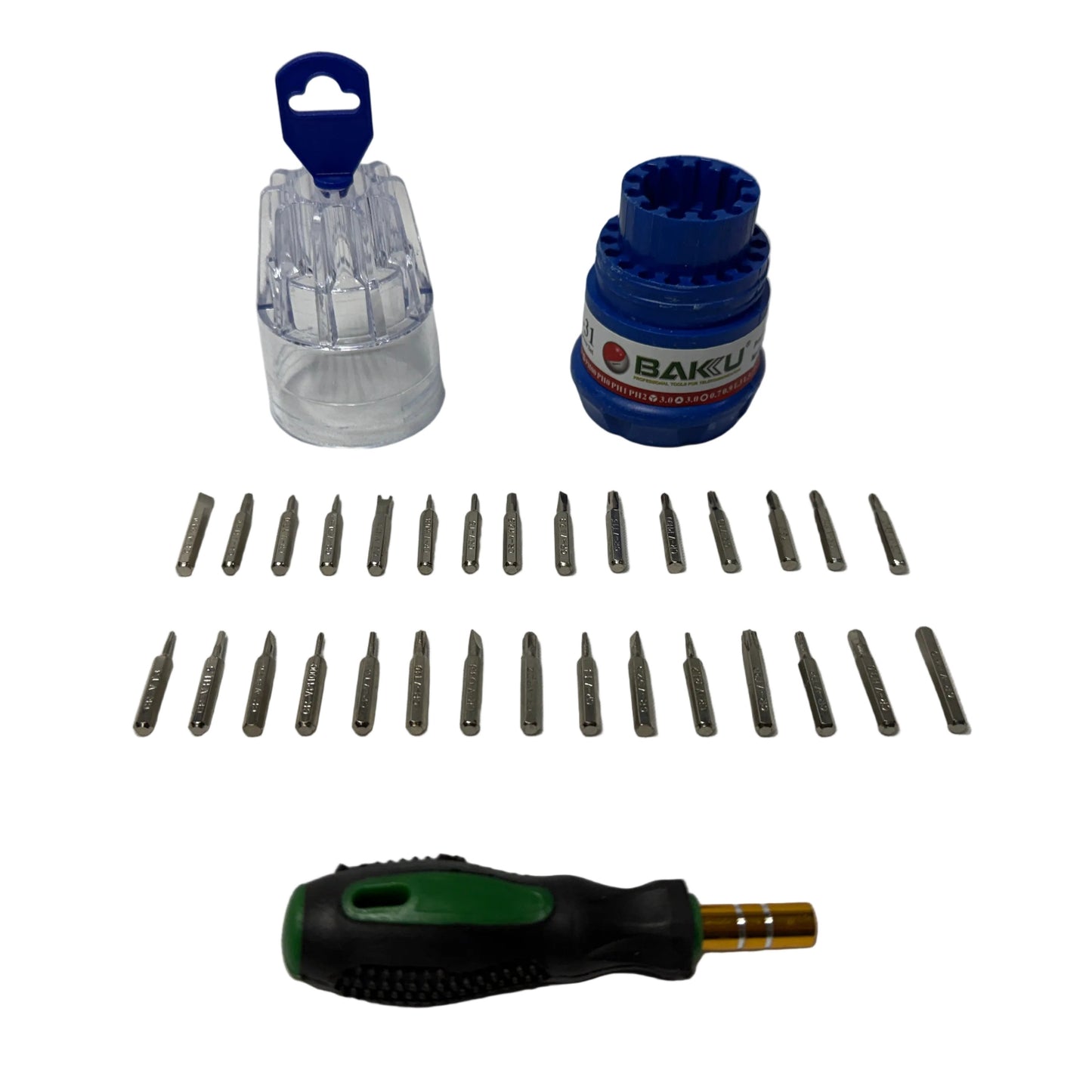 Kit de destornilladores Torx de 30 piezas marca Baku