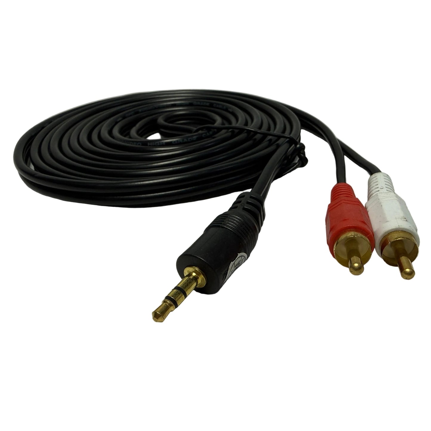 Cable de Audio de 3.5 mm a 2 RCA de 3 metros de longitud