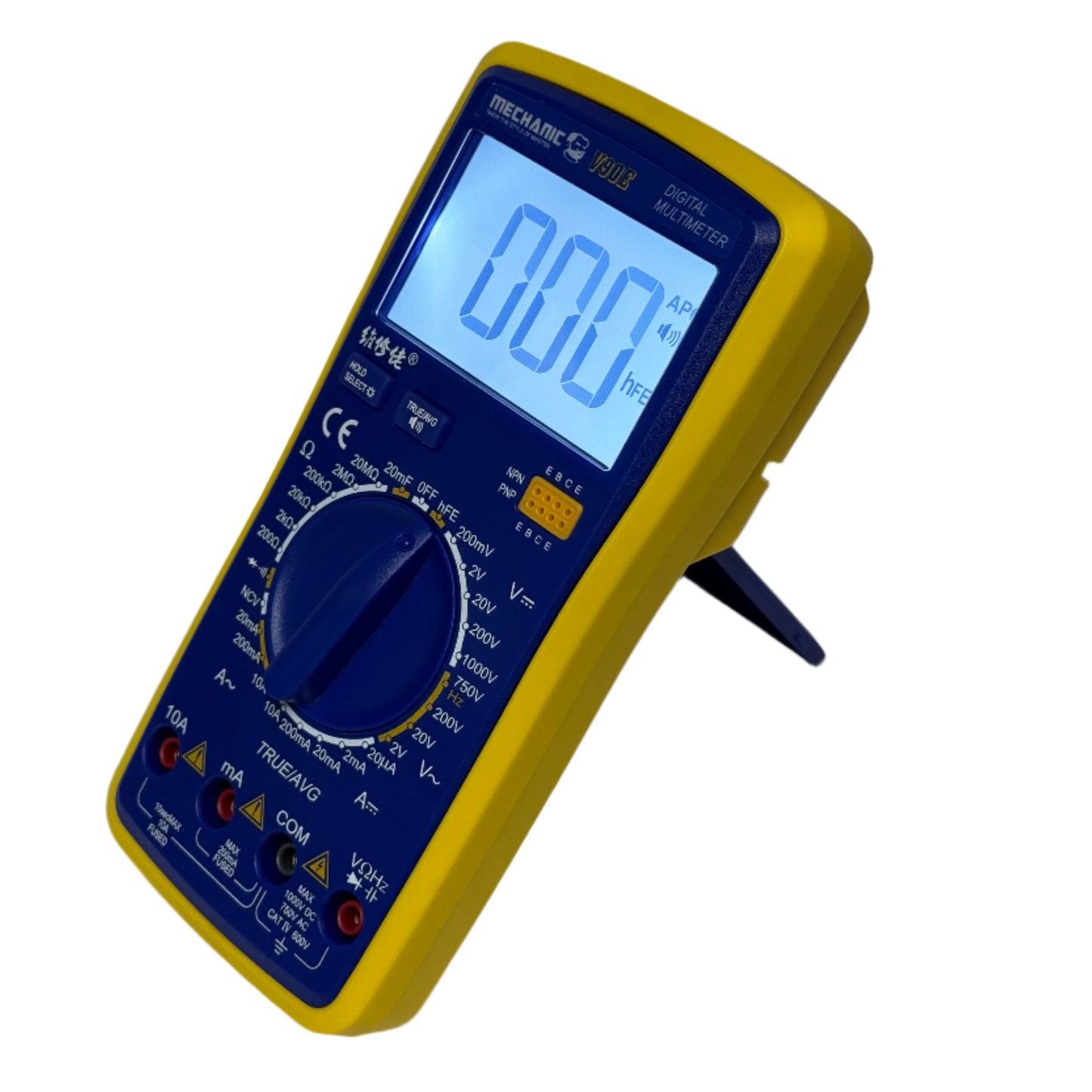 Multimetro Digital Profesional True RMS con Deteccion de Fase marca Mechanic