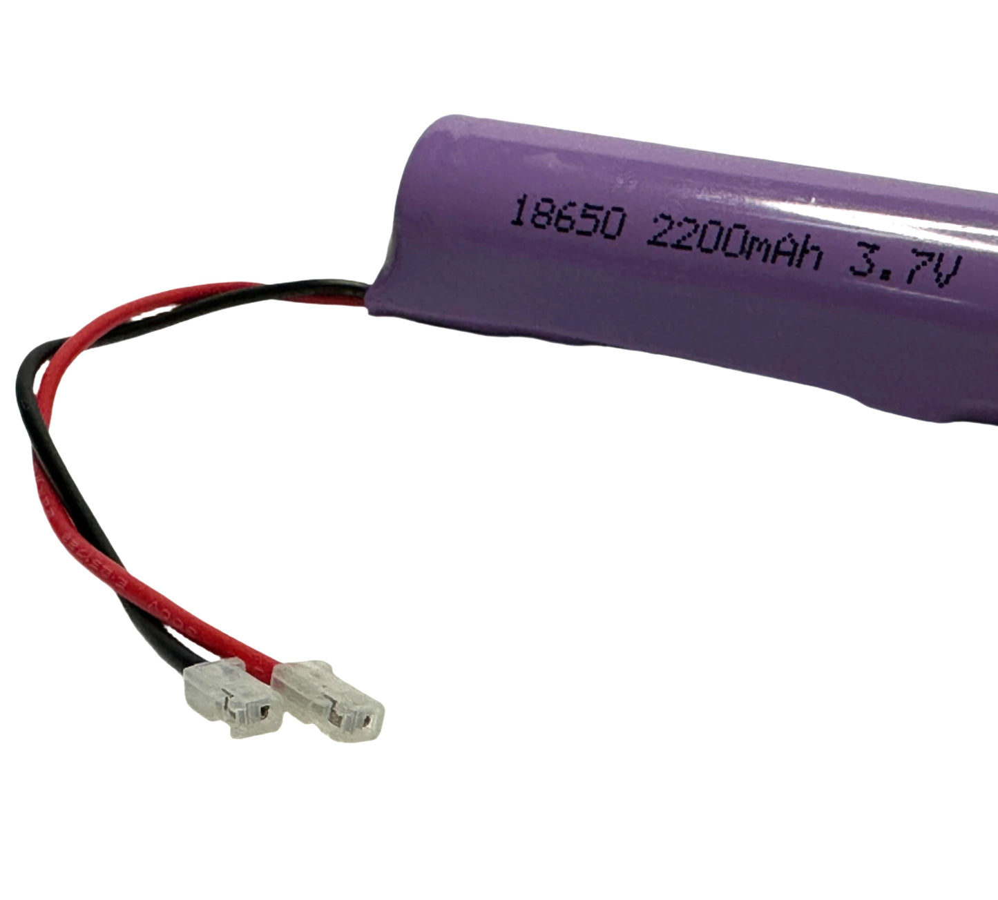 Pila 18650 Recargable con Cables incorporados 3.7 V 2200 mAh