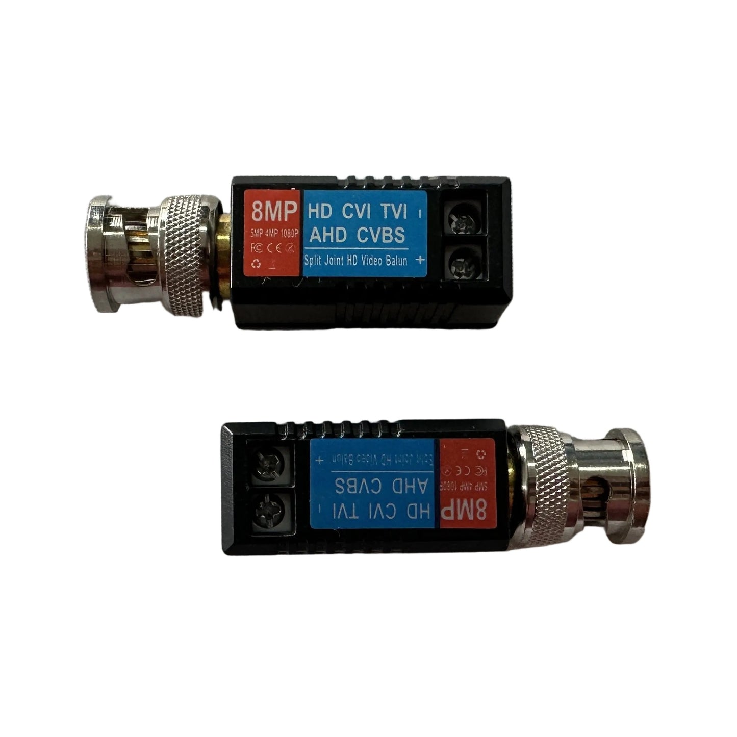 Video Balun HD pasivo 8 MP de BNC a UTP conectores dorados