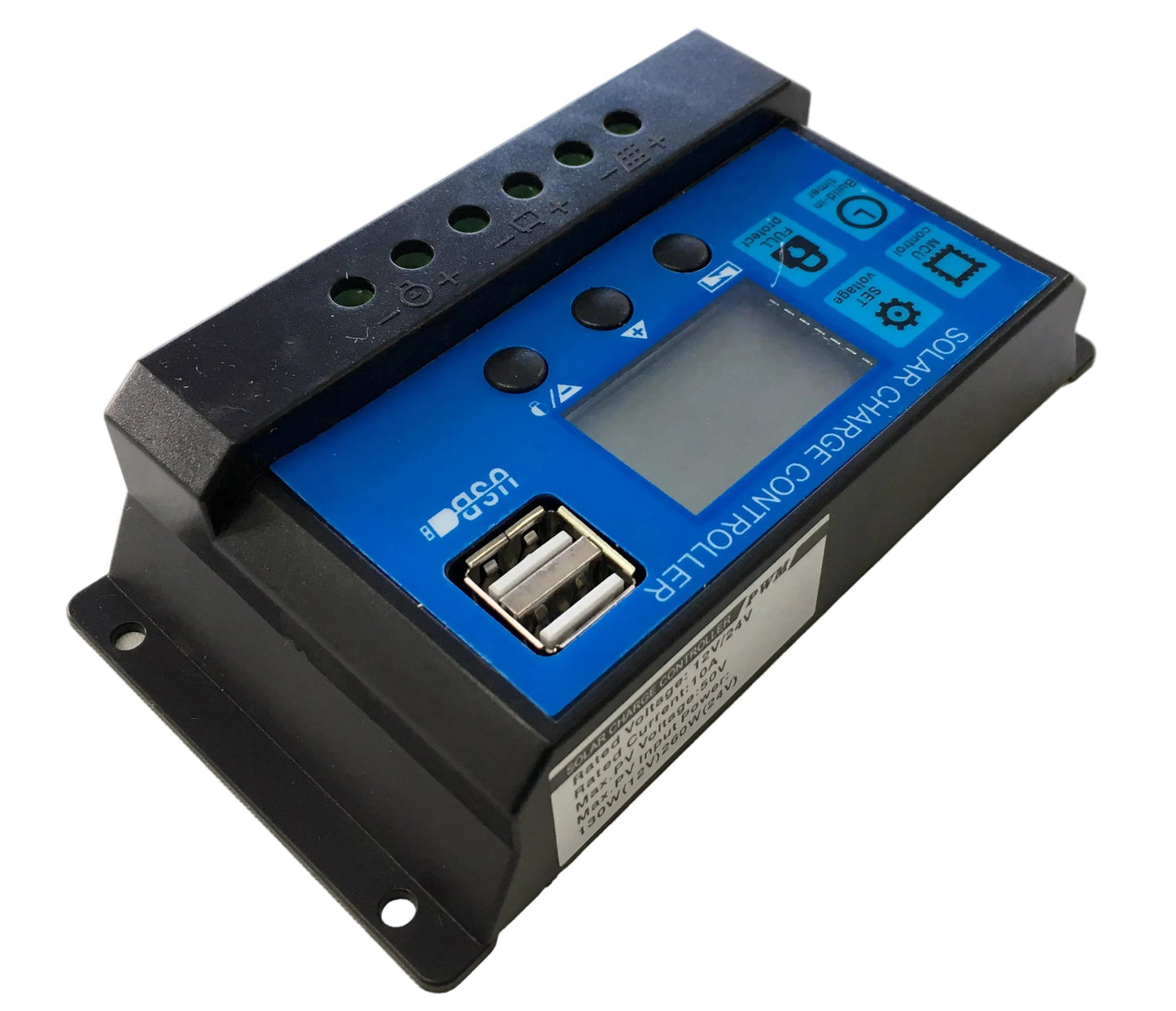 Controlador de Carga Solar PWM de 10 A para panel solar