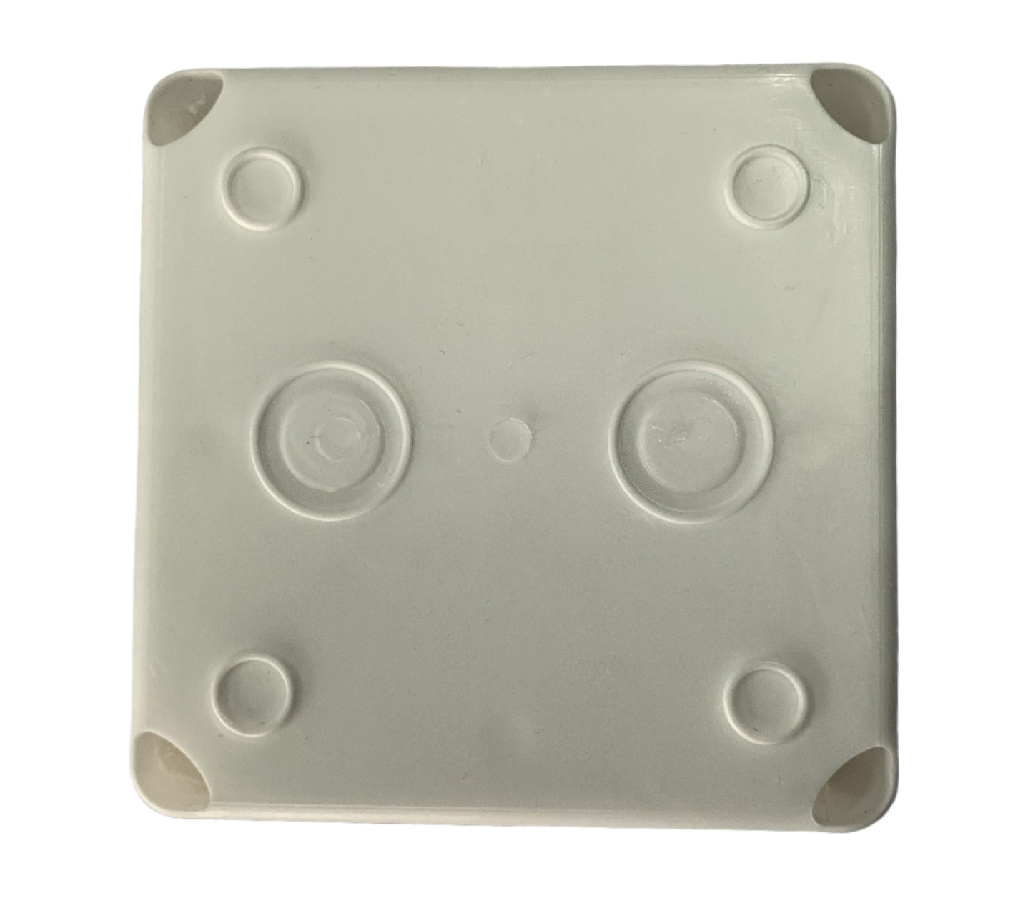 Caja Plastica de Paso color Blanca con tapa 11 x 11 x 7 cm