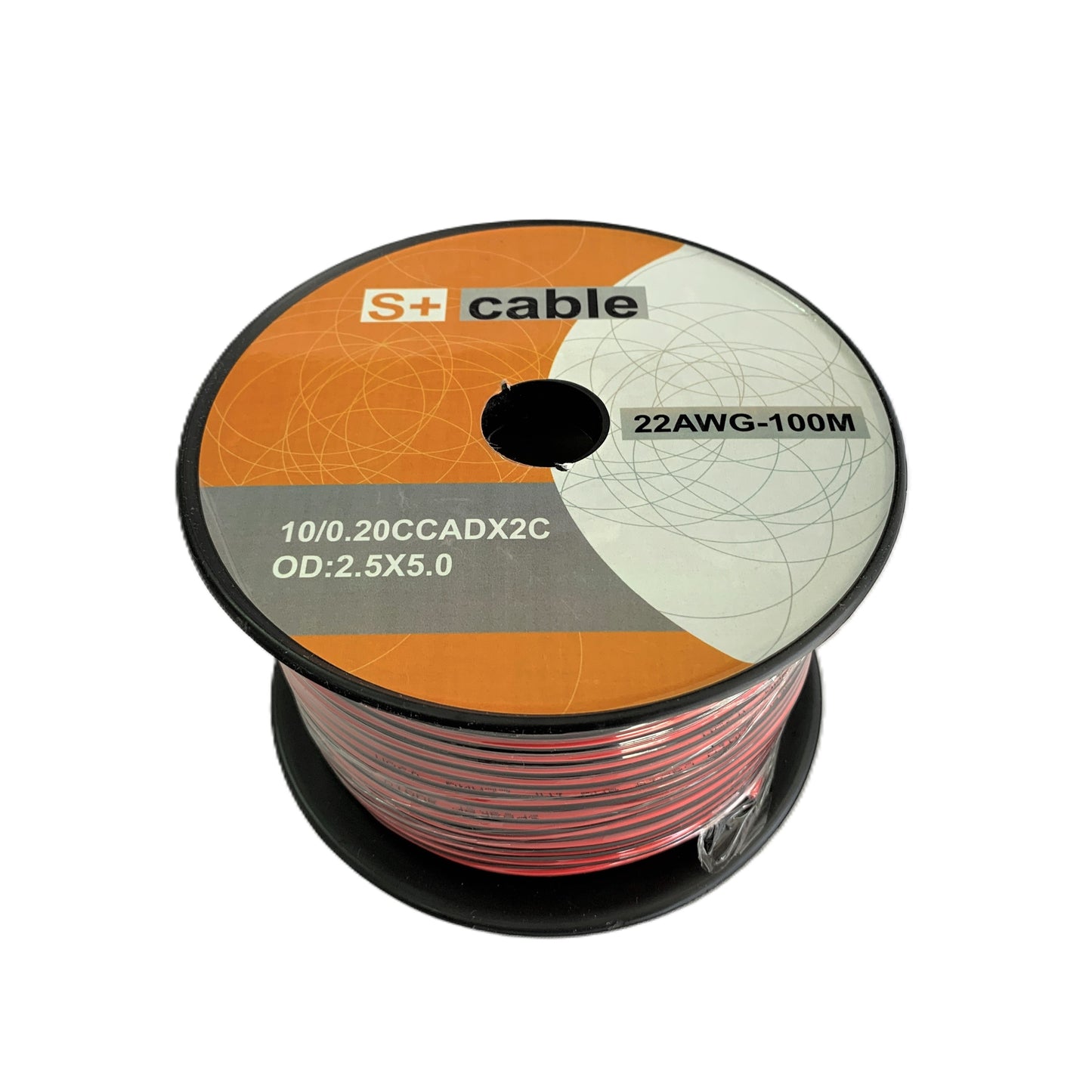 Bobina de cable para Parlante # 22 Rojo - Negro 100 metros