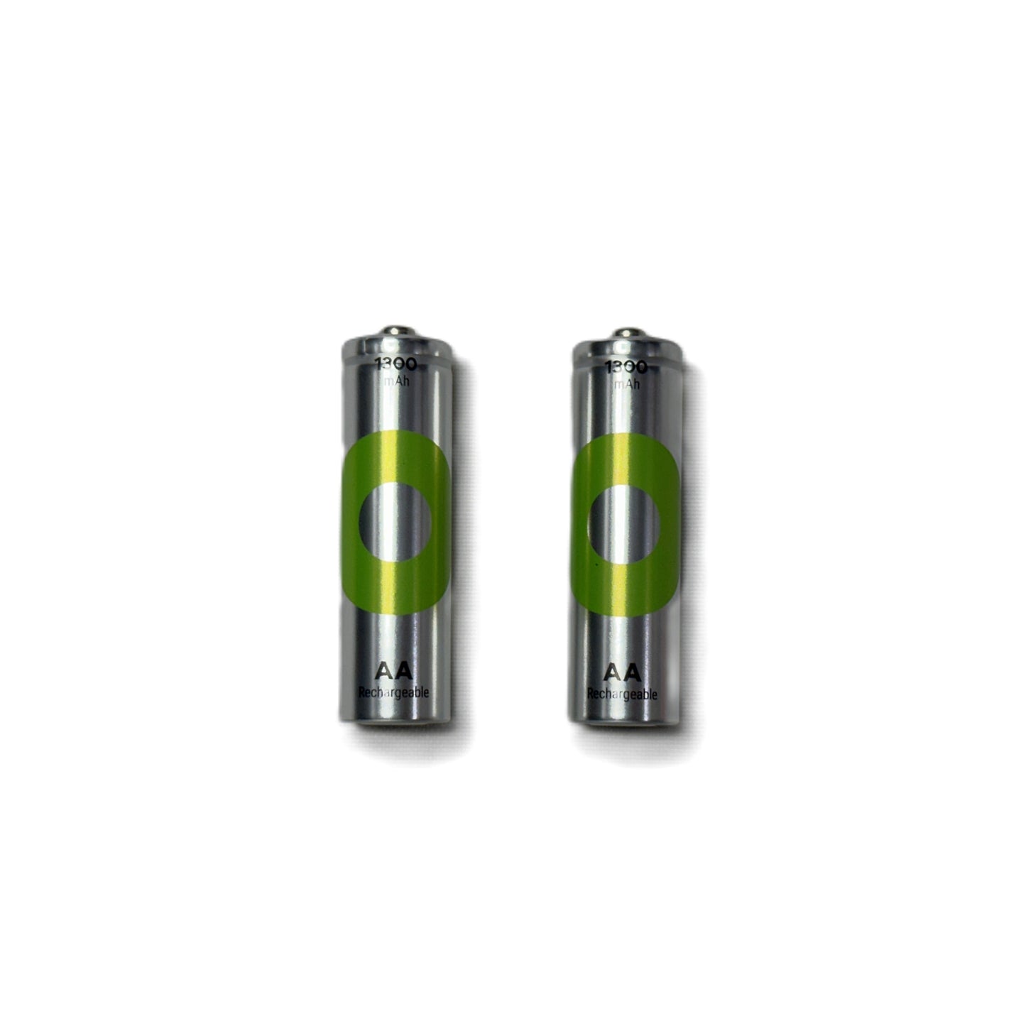 Pilas recargables tamaño AA de 1300 mAh marca GP