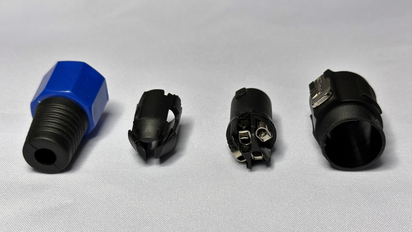 Conector Plug Speakon plastico Macho tipo Neutrik