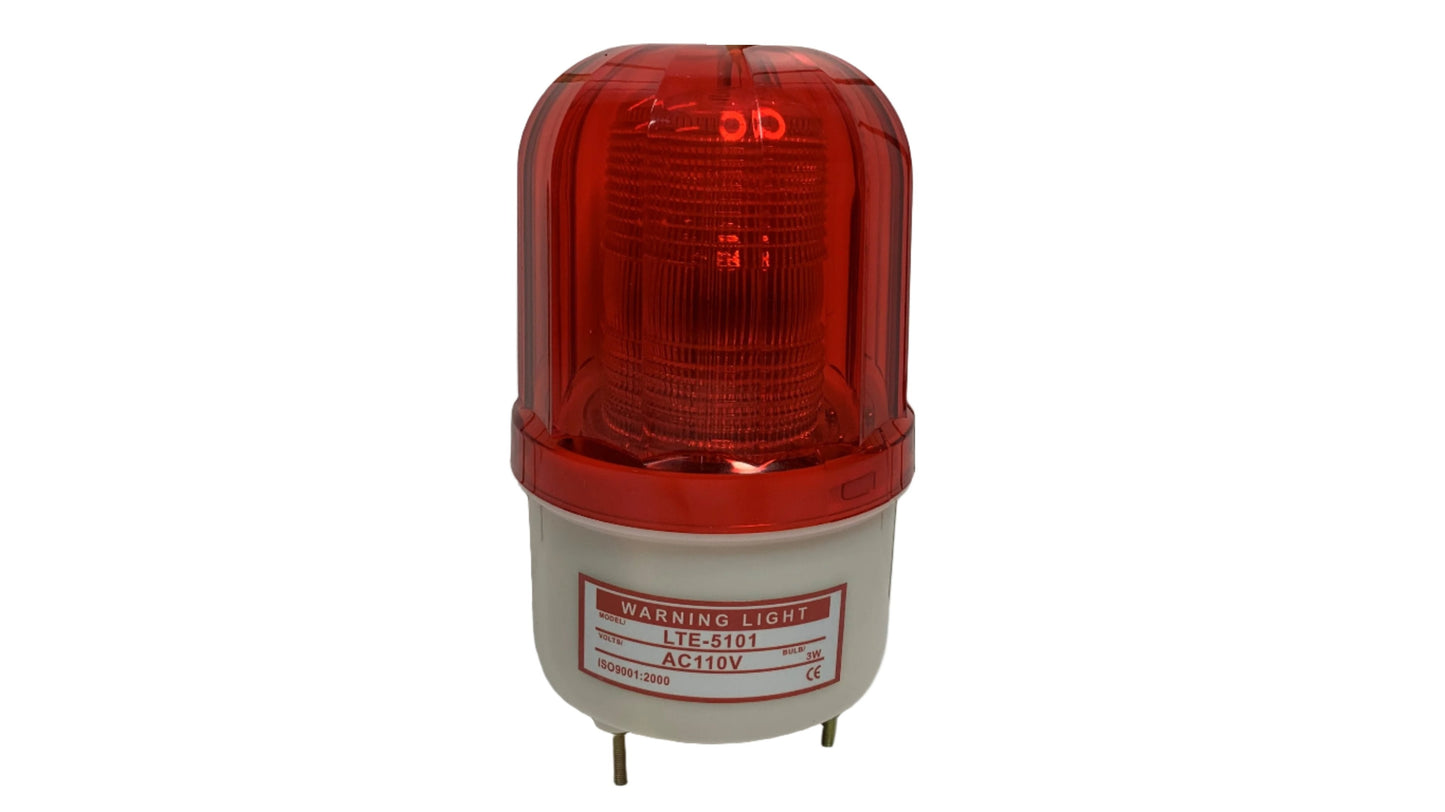 Luz Intermitente Baliza Licuadora de Advertencia LED 110 V color rojo