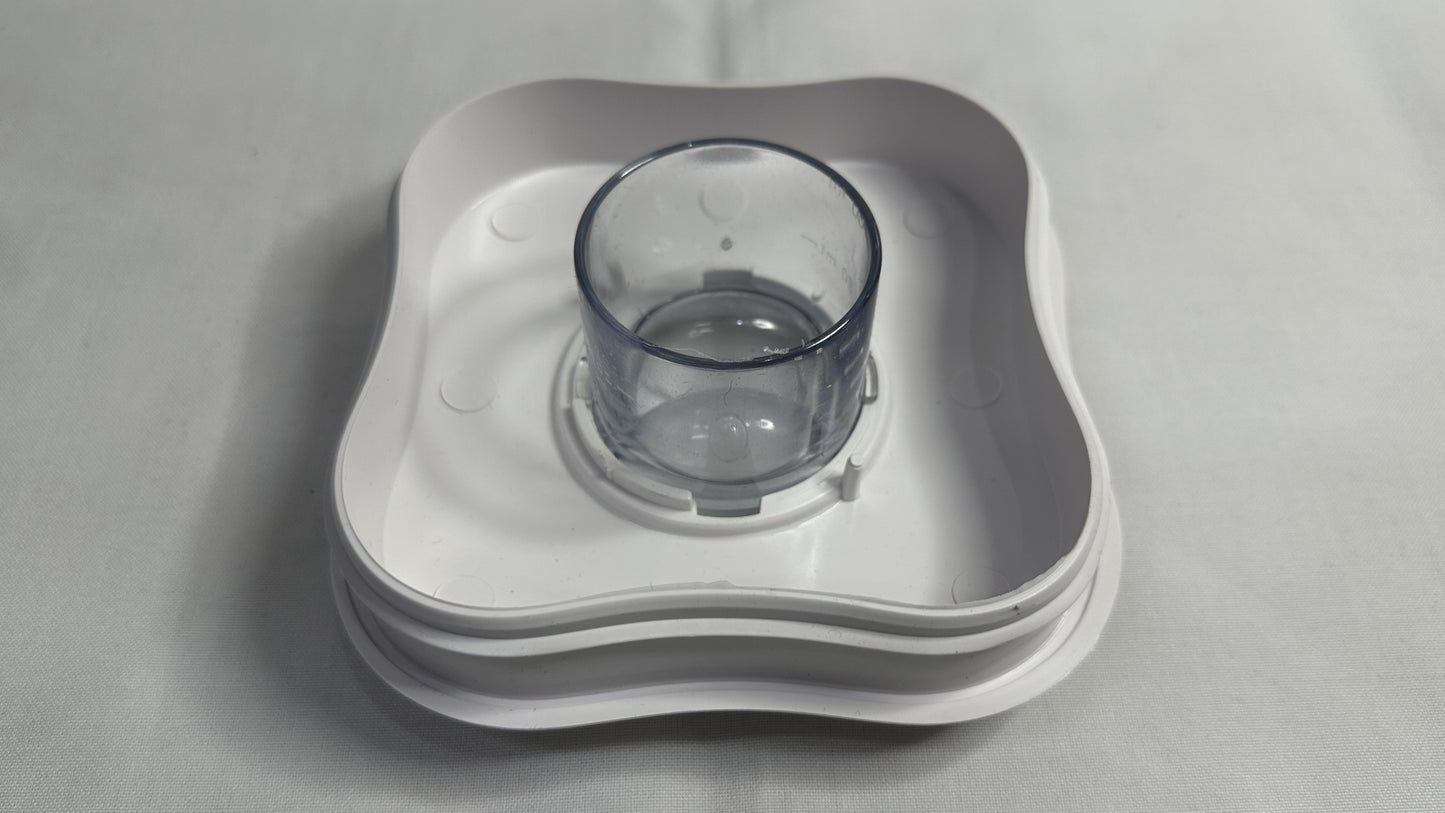 Vaso tipo Trebol de Vidrio 100% original Oster con tapa