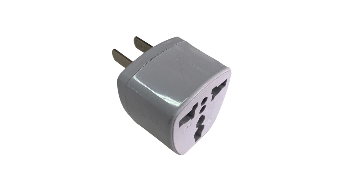 Adaptador Convertidor Enchufe de Redondo tripolar a Plano Bipolar