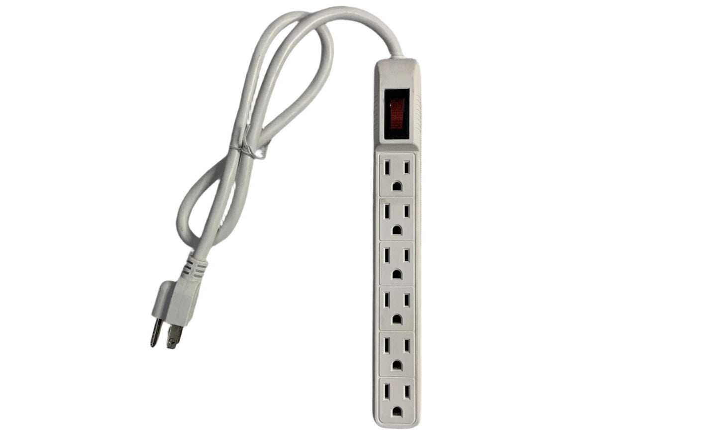 Cortapico de 6 tomas 1800 Watts color blanco marca Powest