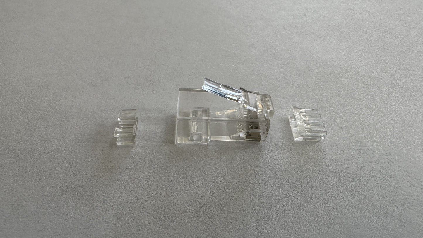Conector RJ-45 categoria 6A plastico 10 unidades marca Powest