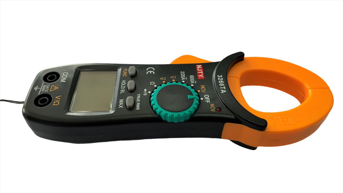 Multimetro Digital tipo Pinza Amperimetrica con Probador de Fase