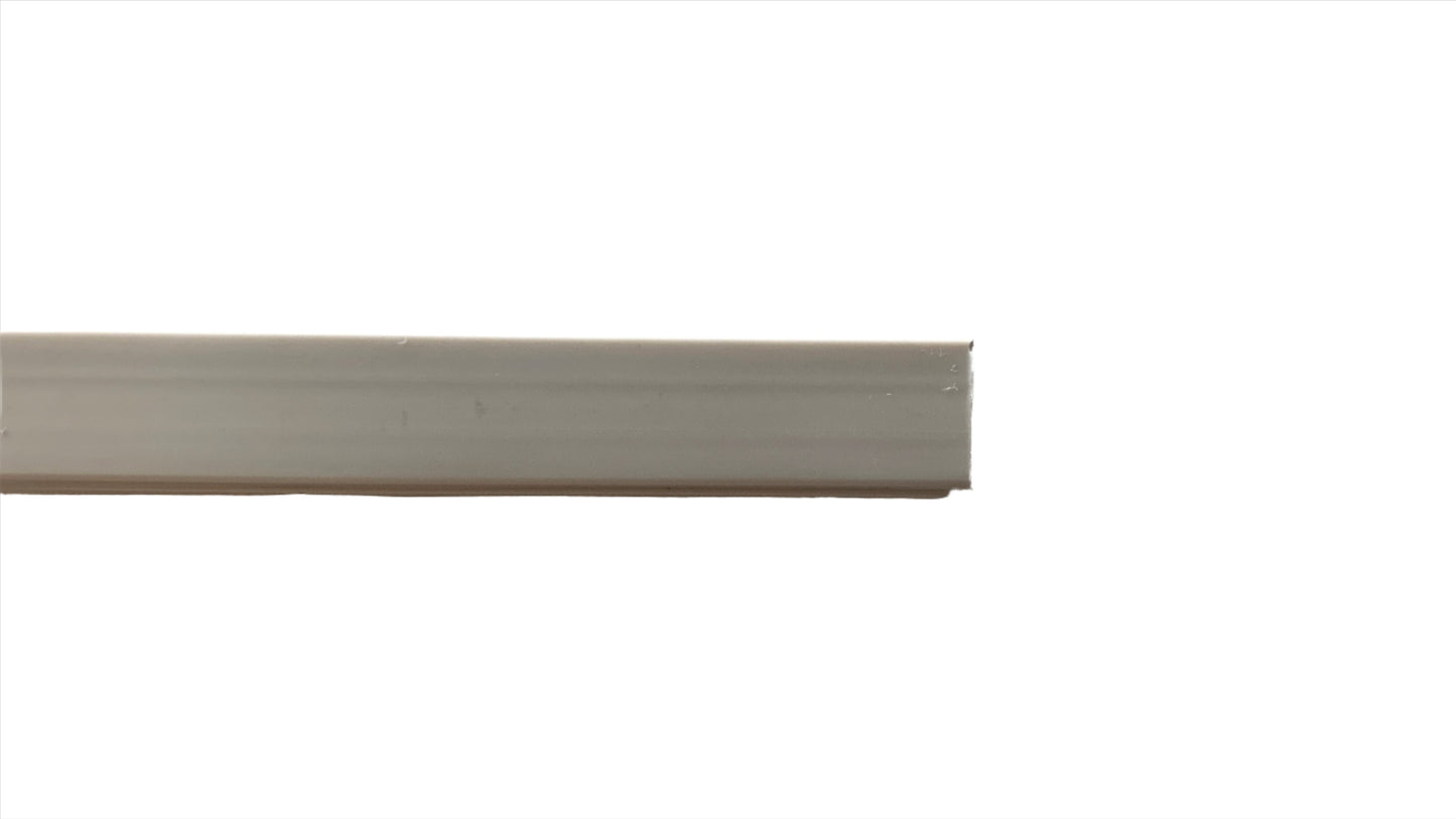Canaleta plastica color blanco con adhesivo 10 x 10 x 2000 mm