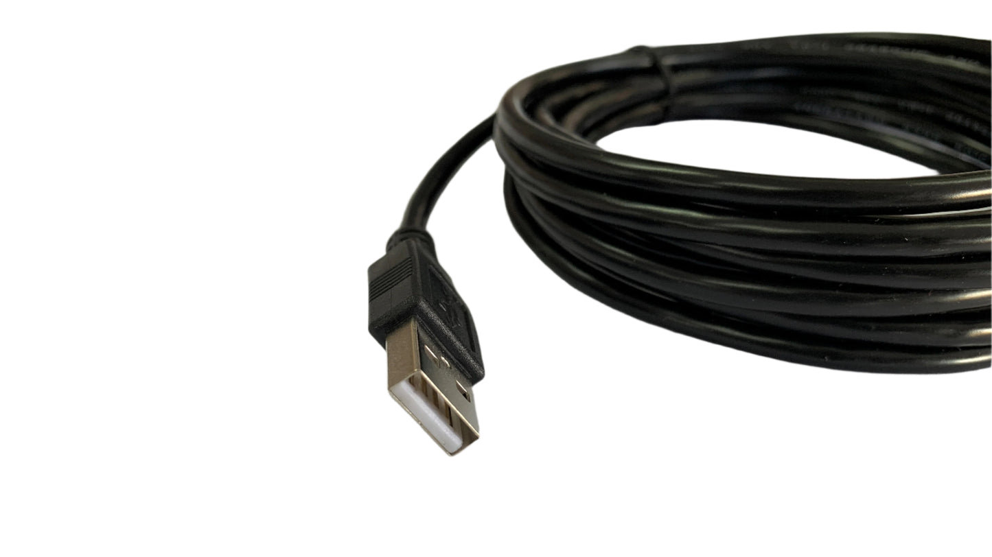Cable USB conector macho en ambos extremos 3 metros de longitud