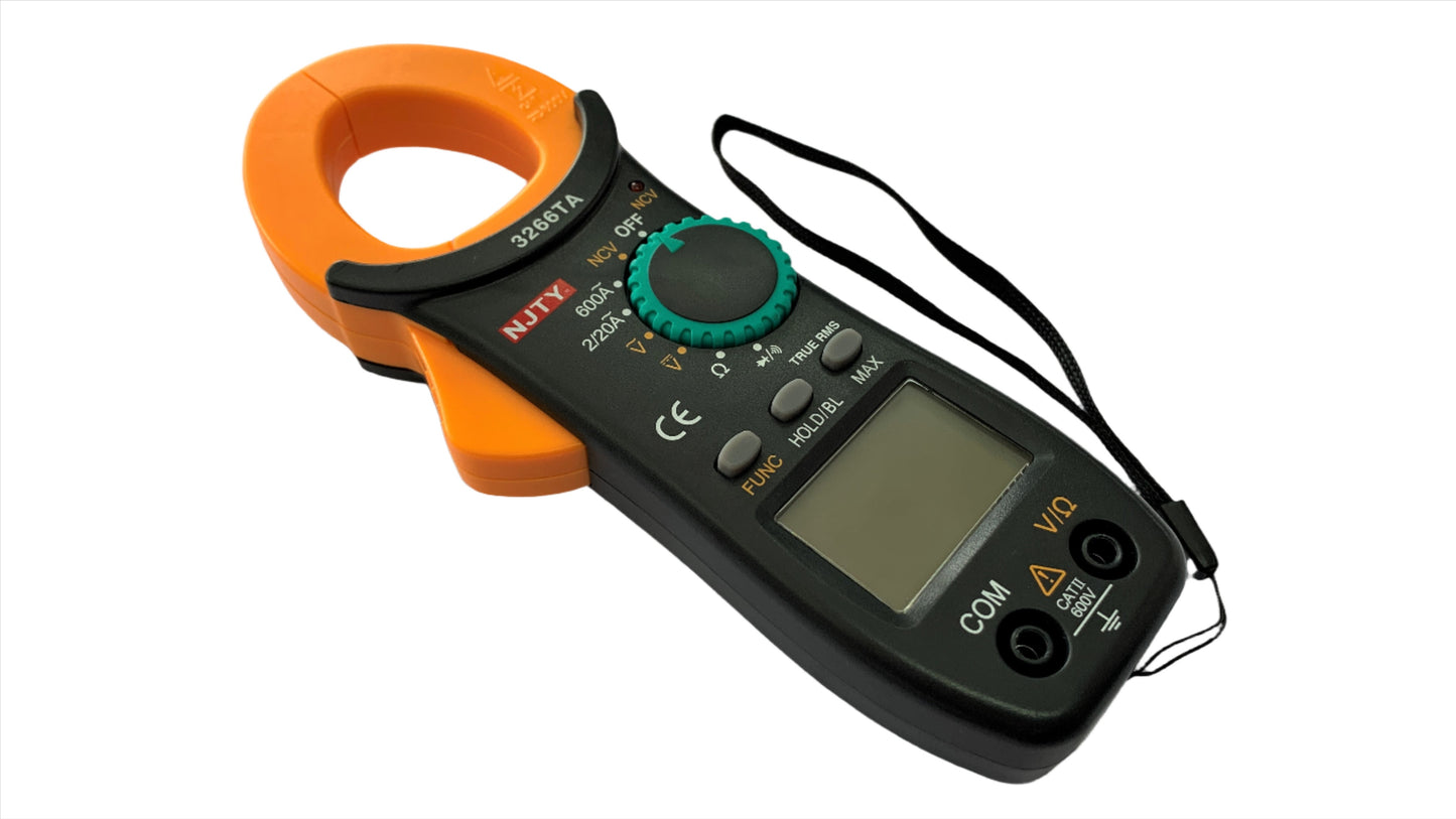 Multimetro Digital tipo Pinza Amperimetrica con Probador de Fase