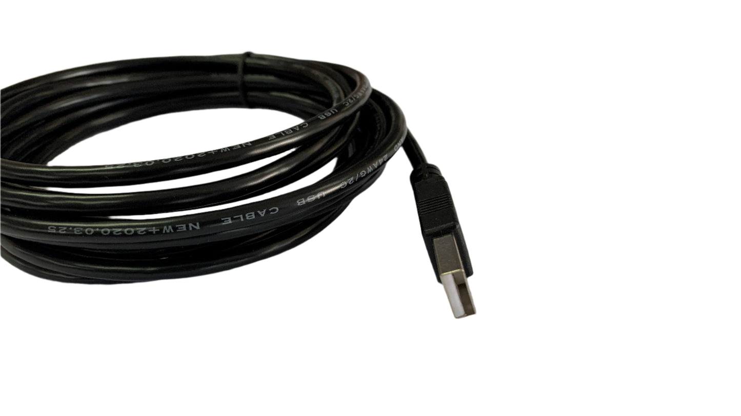 Cable USB conector macho en ambos extremos 3 metros de longitud