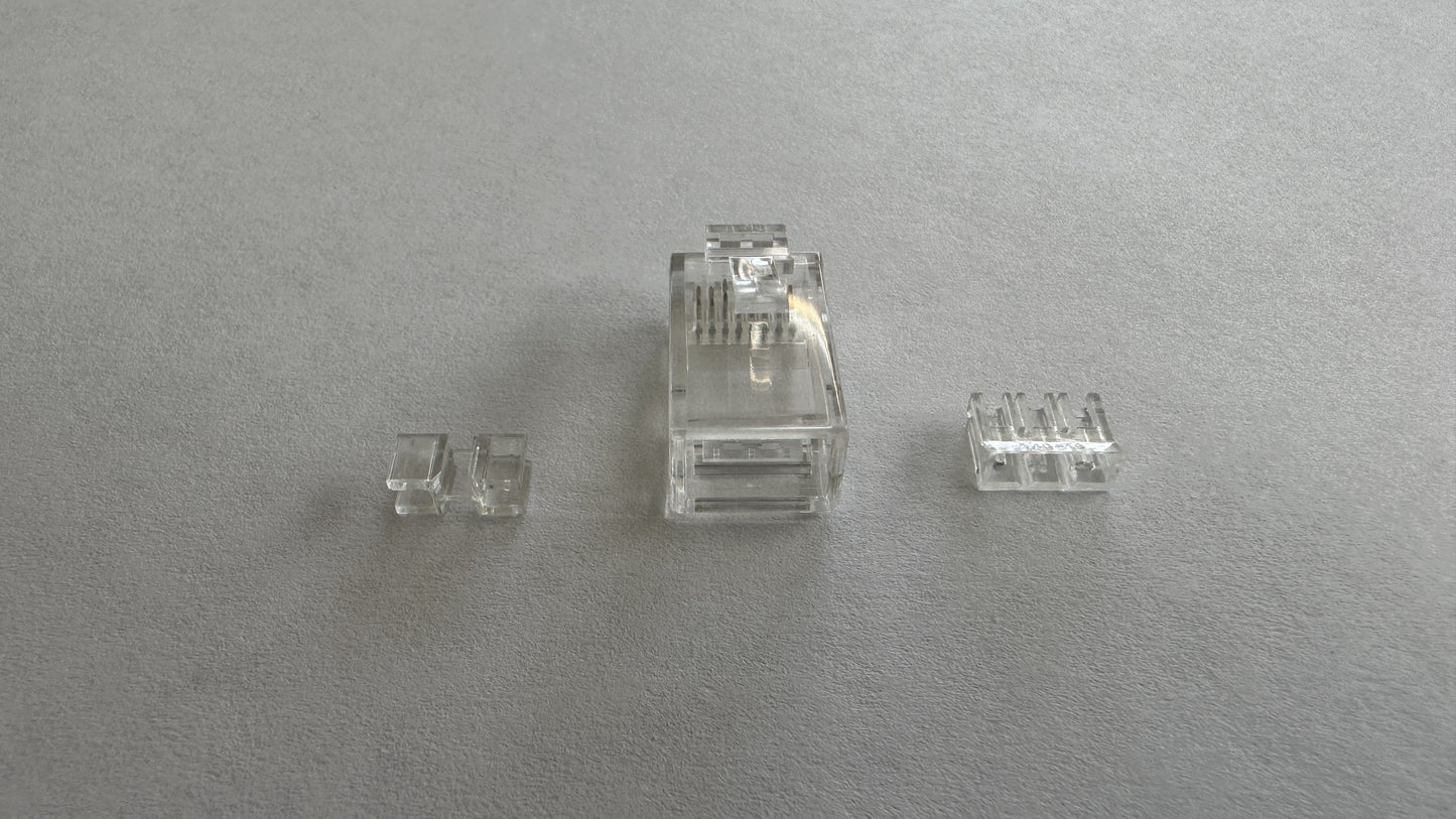 Conector RJ-45 categoria 6A plastico 10 unidades marca Powest