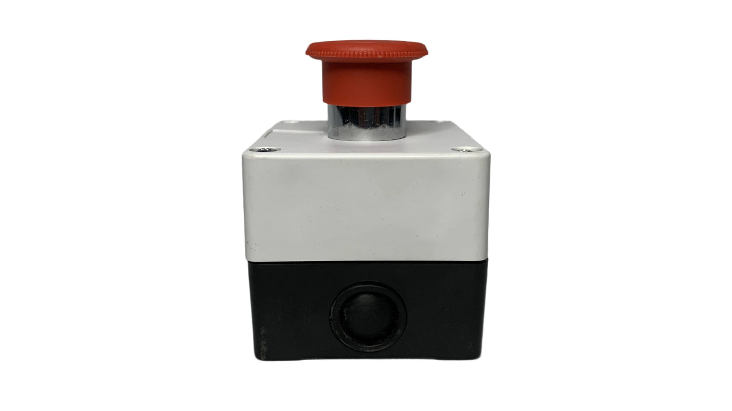 Boton Pulsador tipo hongo 40 mm de Emergencia con Caja