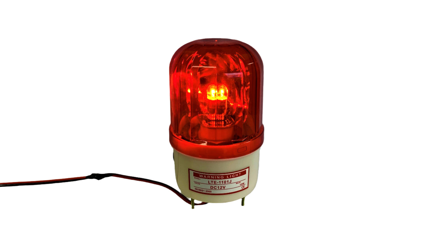 Luz Intermitente Baliza Licuadora con Sirena de Advertencia 12 V color rojo