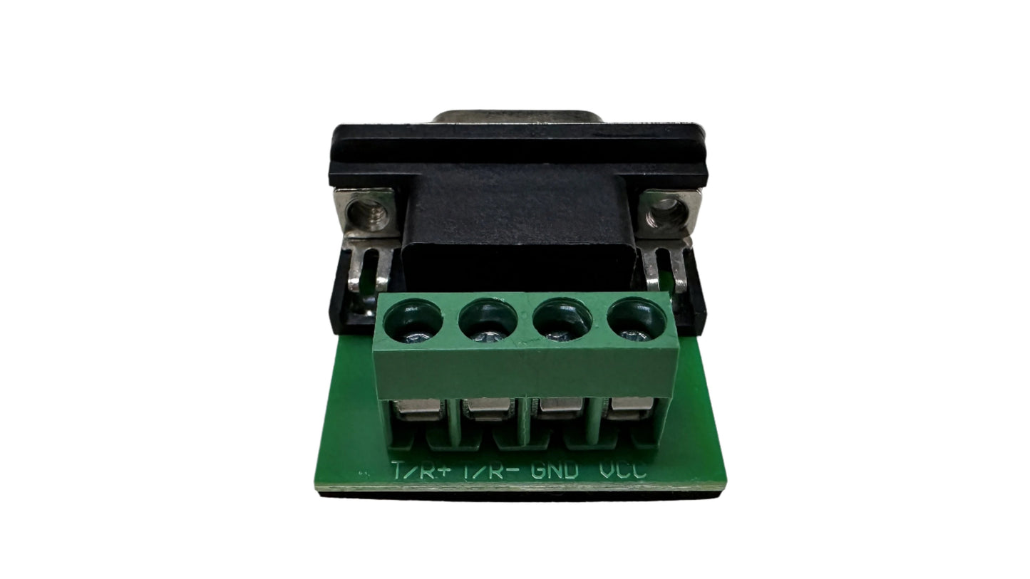 Convertidor bidireccional de RS-232 a RS-485 con 4 borneras RS232 RS485