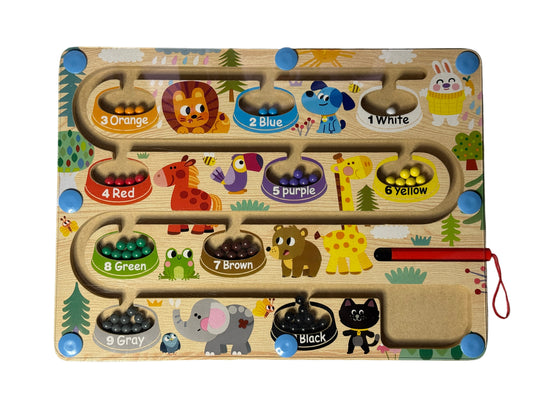 Laberinto Magnetico de Colores Juguete Didactico Sensorial