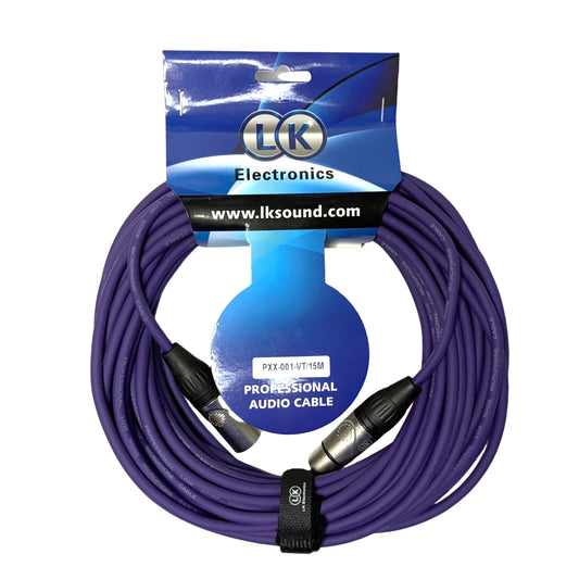 Cable de Audio Canon conectores XLR macho hembra 15 metros