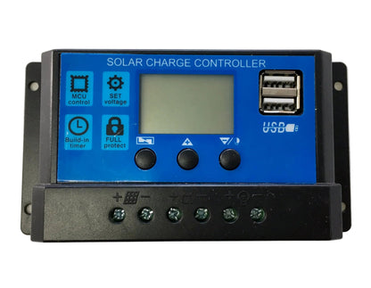 Controlador de Carga Solar PWM de 10 A para panel solar