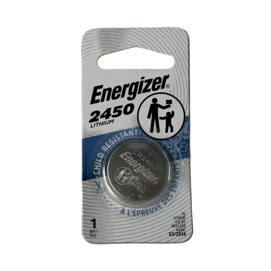 Pila de Litio tipo Moneda o Boton CR2450 marca Energizer