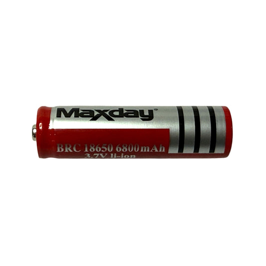 Pila 18650 Recargable Li-Ion 3.7 V 6800 mAh marca Maxday