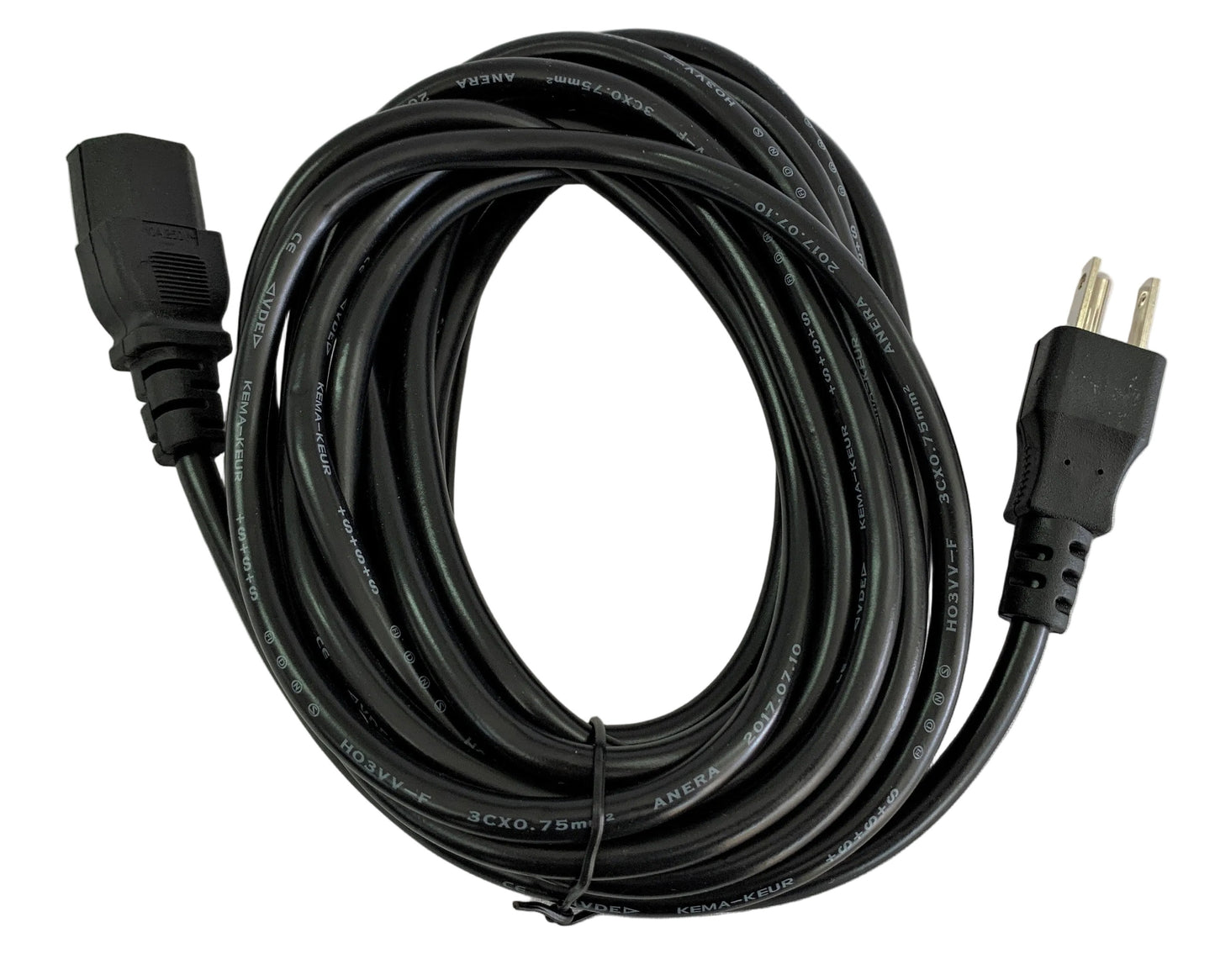 Cable de Energia o de Poder 5 metros IEC320C13 laptop, PC, TV, monitor