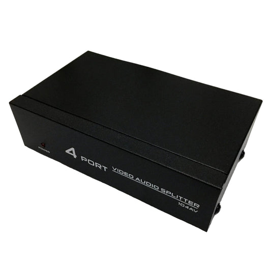 Splitter Multiplicador RCA de 4 puertos Audio y Video