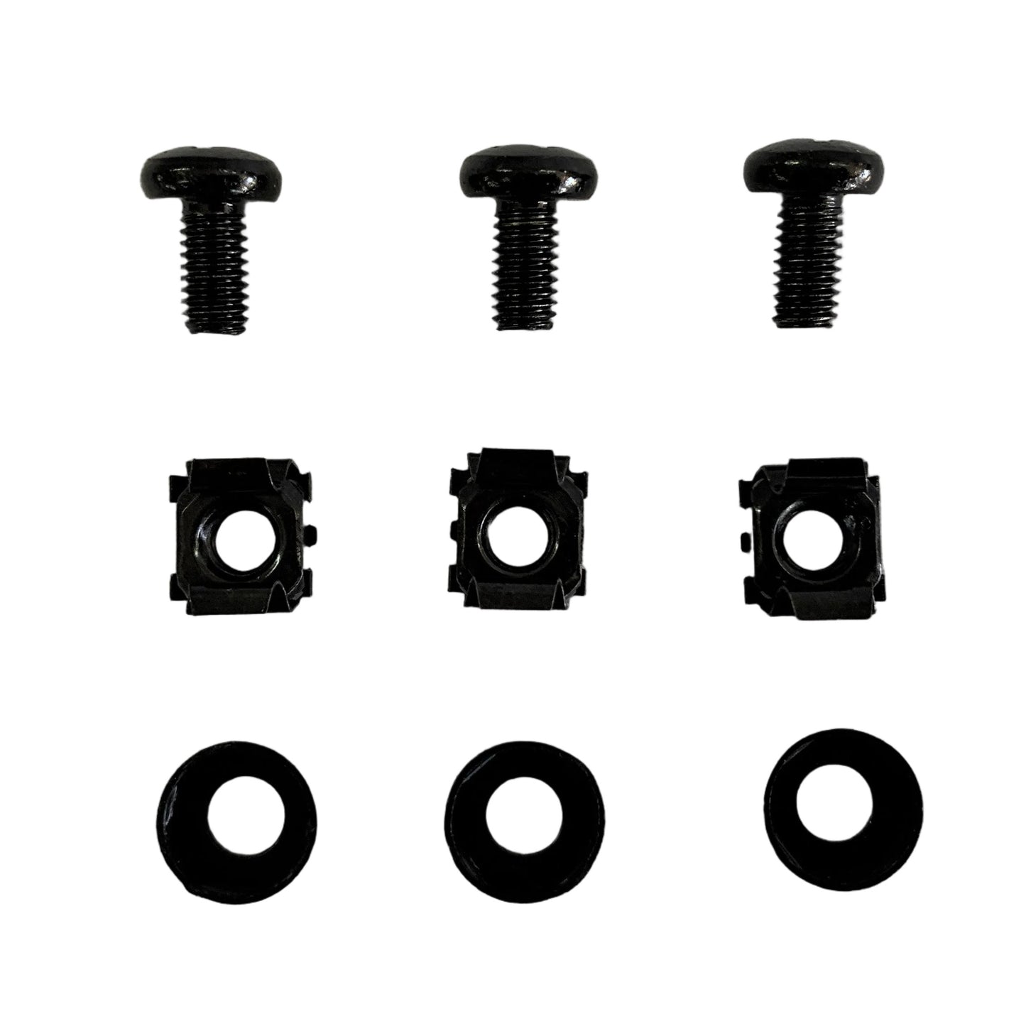 Kit de Tornillos Tuercas y Arandelas de montaje para rack 50 unidades