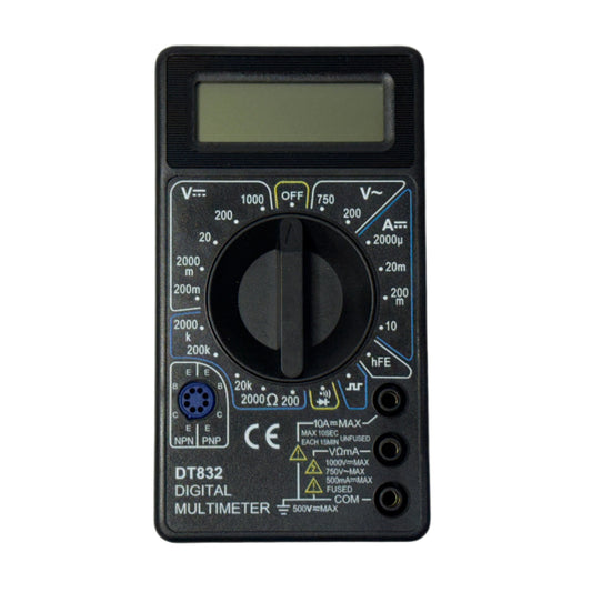 Multimetro Digital color negro ideal para estudiantes