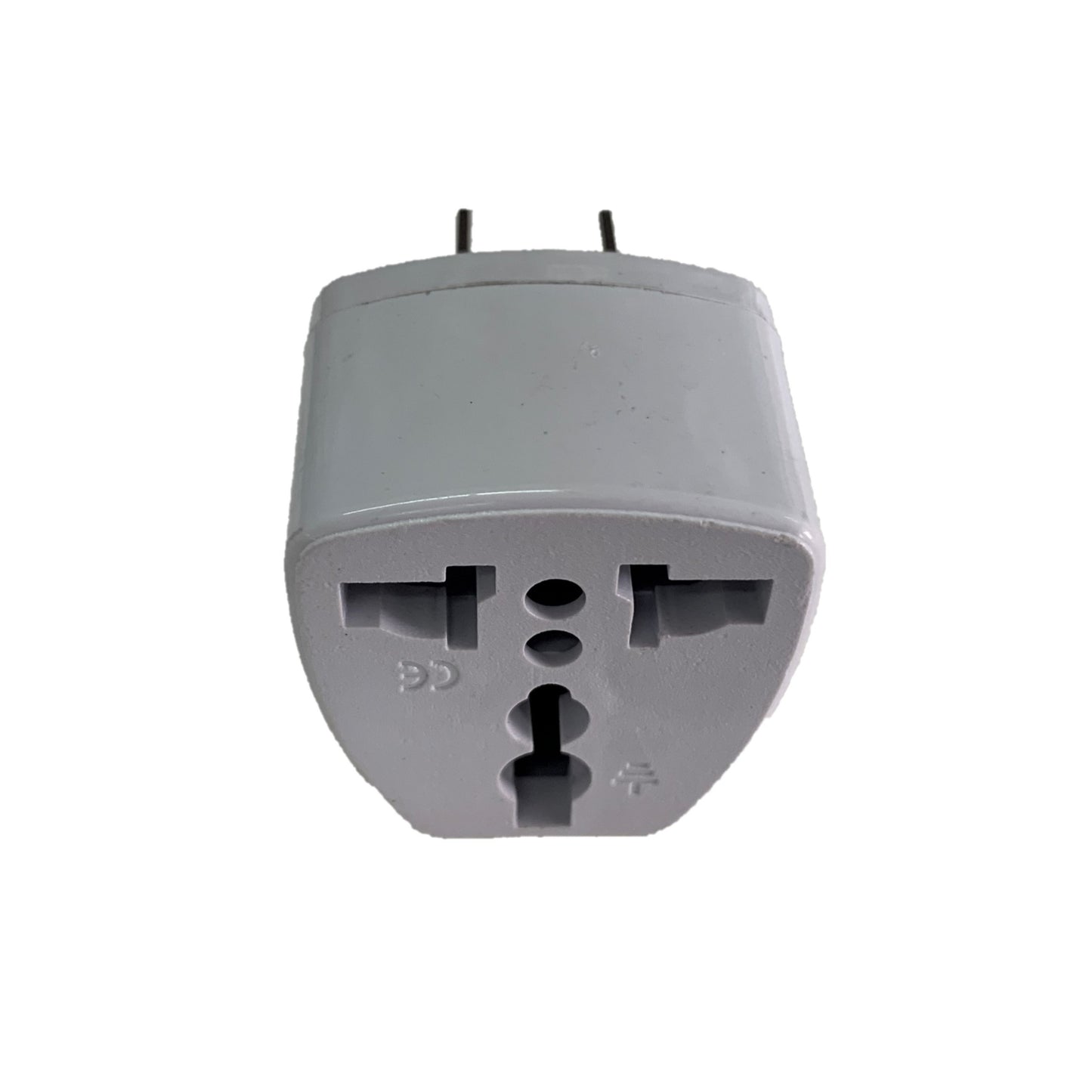 Adaptador Convertidor Enchufe de Redondo tripolar a Plano Bipolar