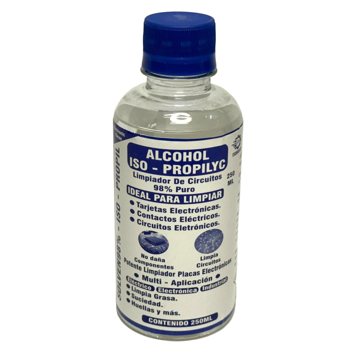 Alcohol Isopropilico Para Fibra Optica Electronica 250 ml