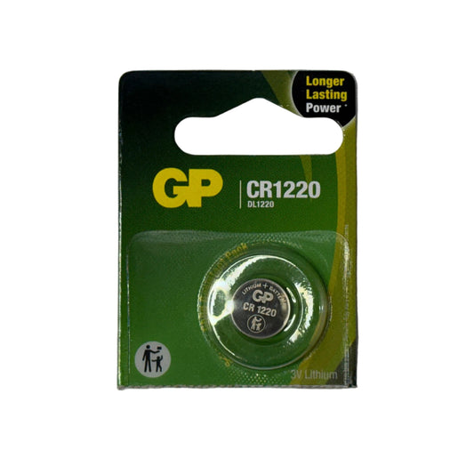 Pila tipo moneda o boton CR1220 marca GP