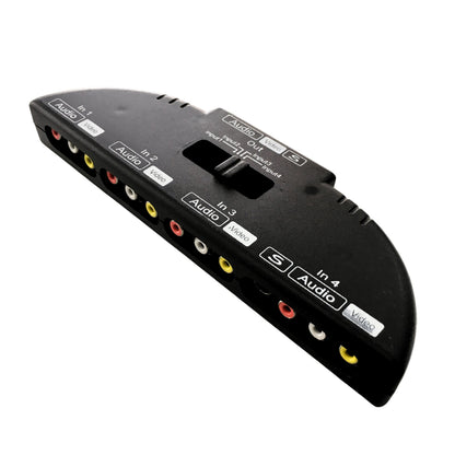 Selector Switch RCA de Audio y Video 4 entradas a 1 salida