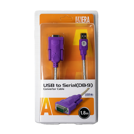 Cable Convertidor de USB Macho a Serial DB-9 RS-232 hembra
