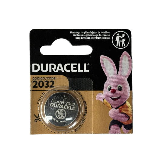 Pila tipo moneda o boton CR2032 marca Duracell