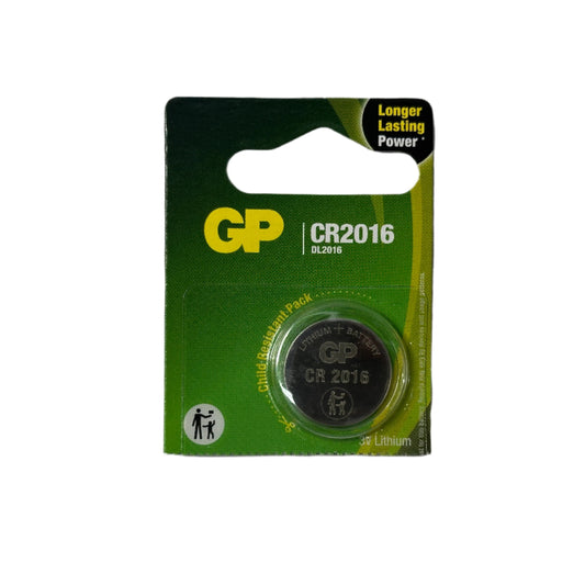 Pila de Litio tipo moneda o boton CR2016 marca GP
